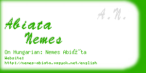abiata nemes business card